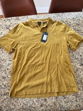 NWT BOSS Gold Jersey Polo size XL retail $199